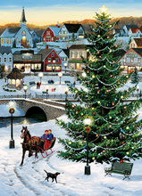 Load image into Gallery viewer, Village Tree 500pc Jigsaw Puzzle!