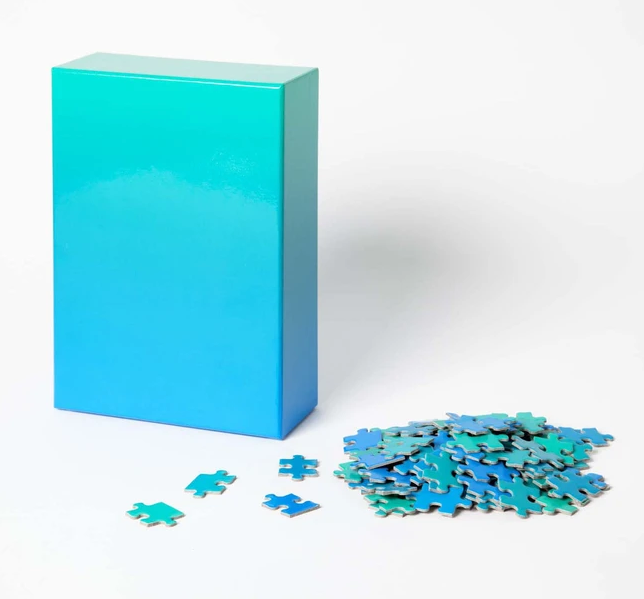 Gradient Blue/Green 500pc Jigsaw Puzzle