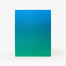 Load image into Gallery viewer, Gradient Blue/Green 500pc Jigsaw Puzzle