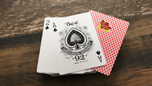 Load image into Gallery viewer, Unique Lotus Bee Casino Playing Cards (red)