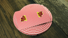 Load image into Gallery viewer, Unique Lotus Bee Casino Playing Cards (red)