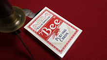 Load image into Gallery viewer, Unique Lotus Bee Casino Playing Cards (red)