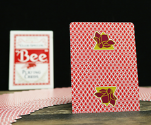 Load image into Gallery viewer, Unique Lotus Bee Casino  Playing Cards (red)
