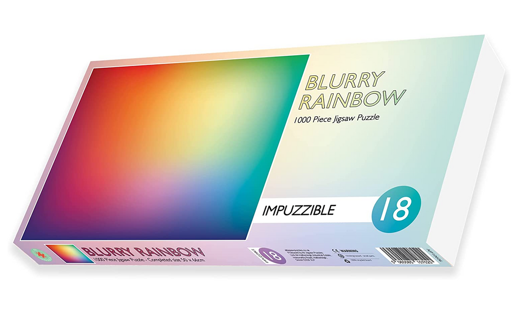 Blurry Rainbow - Impuzzible No. 18 - 1000pc Jigsaw Puzzle!